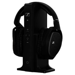 Sennheiser RS175 Over-Ear Surround Sound RF Wireless Headphones, Black